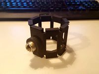 Microphone shock mount threaded by plammers