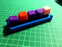 5x1 Cherry MX Switch Holder by MaxWinterstein