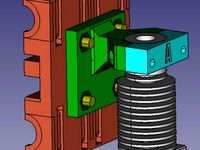 Small bowden mount for rework i3 X Carriage and E3D v6/v5 by axelsp