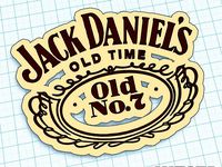 Jack Daniels - Logo Art - We3dUK by we3duk