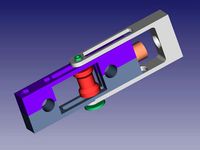 Hictop 3D Printer X-Axis Tensioner Version 1 (UPDATED) by chaoren