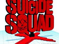 Suicide Squad Logo Art - 3 Parts - We3dUK by we3duk
