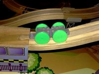Toy Train for Legos Larger Wheel by briancoley