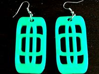 Rounded Square Earrings by jchun444