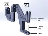 UP mini filament guide + cleaner area by Bramsky