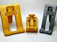 Folding smartphone stand (narrow and wide sizes included) by mistertech