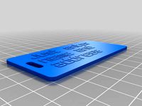 Double-sided Luggage Label! by jspiro