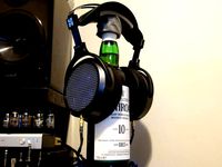 Alco Bottle Headphone Stand by OmNomNomagon
