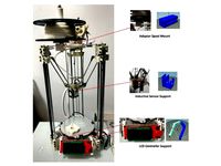 Supports for Mini Rostock Delta Printer by marcelino