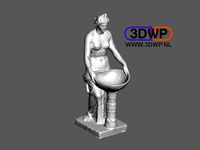 Roman Woman At Baths by 3DWP