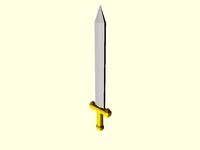 Mini Sword for D&D Figures by Exolun