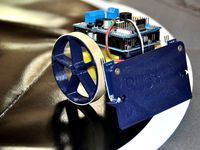 PUSH-E Mini SUMO simple arduino sumo bot test by rtheiss