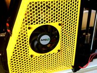 Honeycomb radiator grille (Geeetech Prusa I3 X) by jarjarbeens