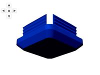 custom plug/cap for square or rectangular tube by conceptdestiny