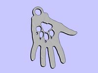 hand 2 keychain by shura2000