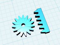 Lifting Mechanism Gear Set by Indigo4