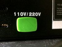 Wanhao i3 Voltage Switch Cover by Andreasgab