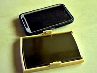 Samsung Galaxy Note 2.BlackWeb Battery Holder for Otterbox Case by ChrisTheViolaNerd