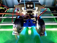 Dual fan and BLTouch mount for Peter Stoneham's dual E3d extruder mount by Frostbite