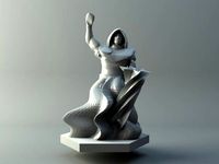 Elven mage 2 - D&D miniature by 3D-mon