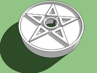 45 Record Adapter Pentegram by RogueBludger