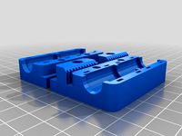 X-carriage Prusa i3 variable height with additional holes for Wade's extruder by FFranzmann