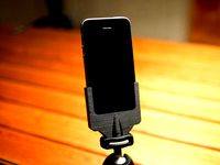 Iphone 5s holder fits standard phography 1/4-20 tripod screw by Peter_Lundholm_Jensen