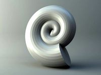 Shell of snail Planorbarius by 3D-mon