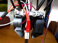 E3D V6 Volcano kossel radial fan mount by jowjowjow