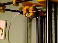 Sculptr Delta top plate with extruder & filament holder by 3Dplanner