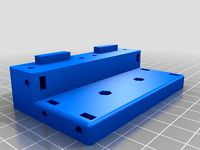 E3D V6 Extruder Base for Geeetech i3 Pro C with metal X-carriage by atrixium