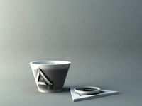Coffee cup and saucer by 3D-mon