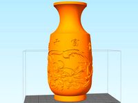 flower Chinese bottle by stronghero