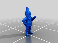 Garden Gnome with Pipe by Autodesk by takcs