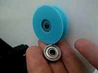 Ultimaker 2 filament guide (625 bearing version) by juancgarcia