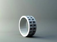 Ring - Recessed pyramids by 3D-mon