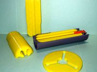 Solid Rocket Motor Cutaway and Grain  by devansic