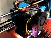 Eclairage led - tête impression Prusa i3 by Cichlid