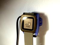 Pebble Time Wall Charging Mount by Montiey