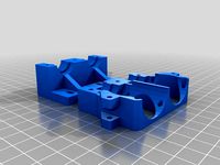 Max Micron Dual E3D Clone holder and fan shroud by Jarodirvin