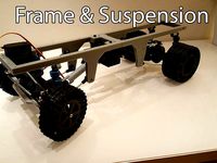 3D printed RC truck V3: Stock Frame by MrCrankyface