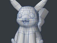 Pokemon Low Poly Pikachu by Ishampadron