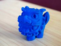 funny shisa -open mouth- by bs3