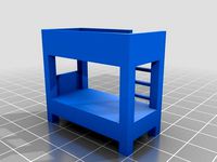 Bunk Bed (US and Canada size) by Floorplans3D