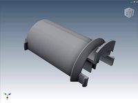Ultimaker 2+ 70mm Short Spool Holder (FormFutura) by Redstack