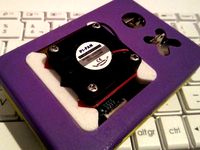 Fan support for Raspberry Pi B+ Face Case by Ferjerez