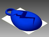 Lapis Lazuli Gem Keychain by tina_m26