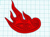 Alex Grey Flaming Eye by Jsuozzi42