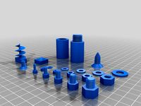 Screw Threads, Holes, Bolts, Nuts, and Rods Library by rcolyer