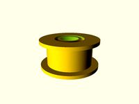 Idler Pulley Bearing, Prints Fully Assembled by rcolyer